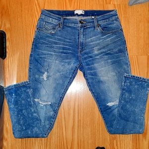 Guess Mens Stretch Distressed Skinny Jeans